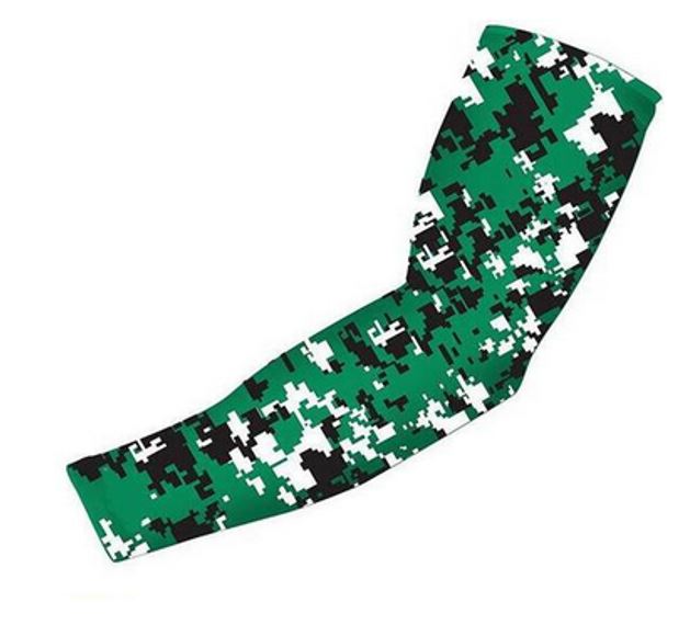 Sports Compression Arm Sleeve Green Digital Camo