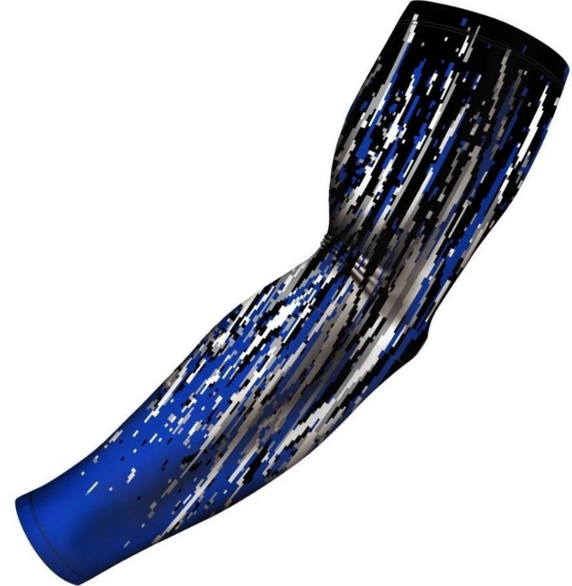 Baseball Football Sports Compression Arm Sleeve Royal Blue Streaks
