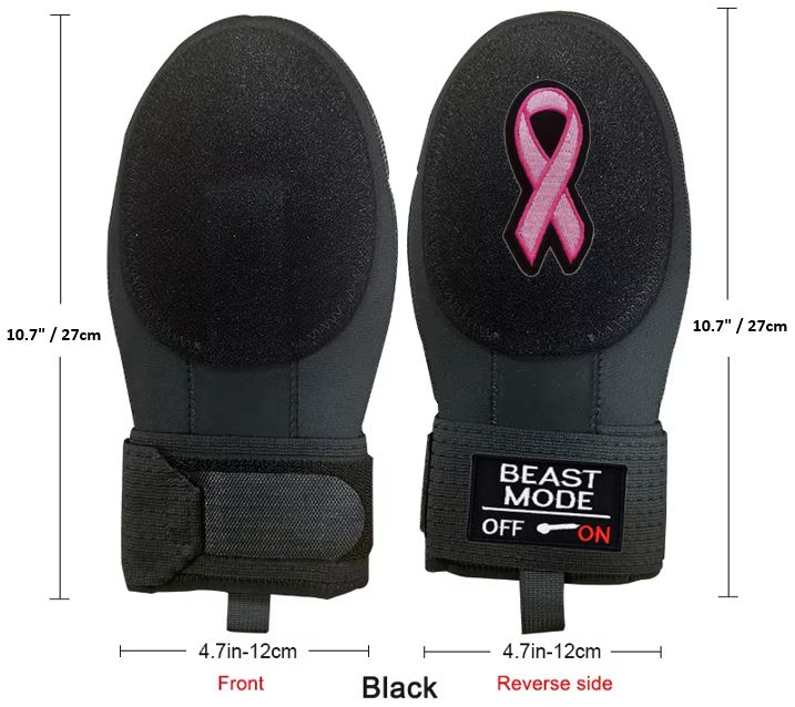 Beast Mode On Baseball Sliding Mitt Glove Pink Ribbon