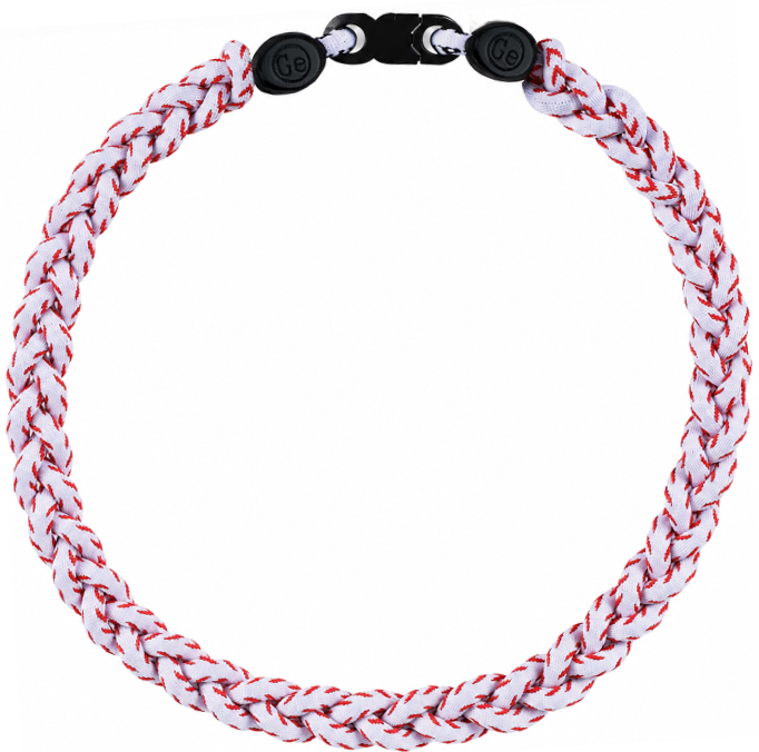 Baseball Stitch 3 Rope Braid Tornado Energy Necklace