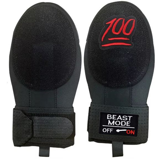 Beast Mode On Baseball Sliding Mitt Glove 100 Emoji