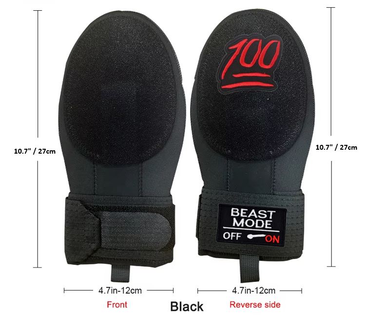 Beast Mode On Baseball Sliding Mitt Glove 100 Emoji