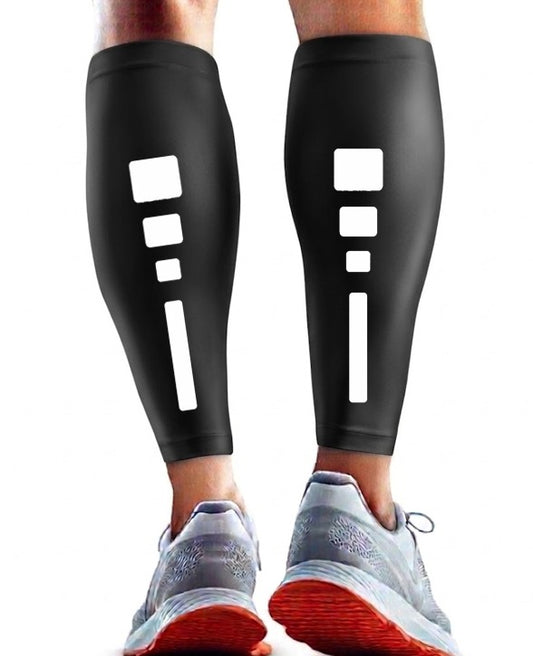 Performance Leg Calf Compression Sleeve Black Elite