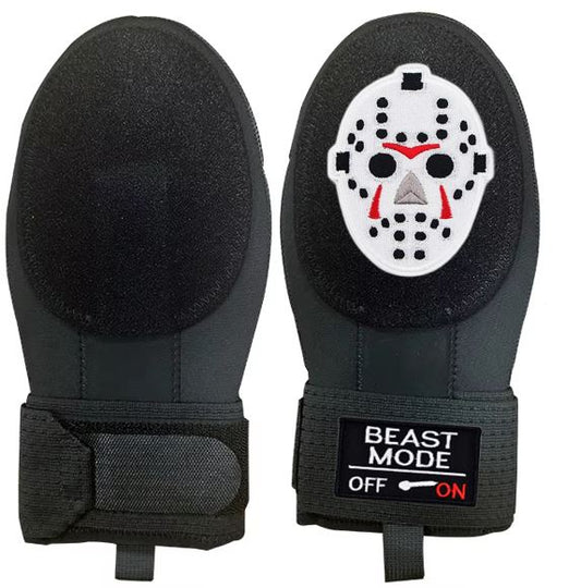 Beast Mode On Baseball Sliding Mitt Glove Jason Mask Black