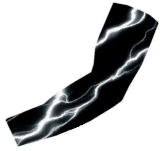 Baseball Football Compression Arm Sleeve White Lightning