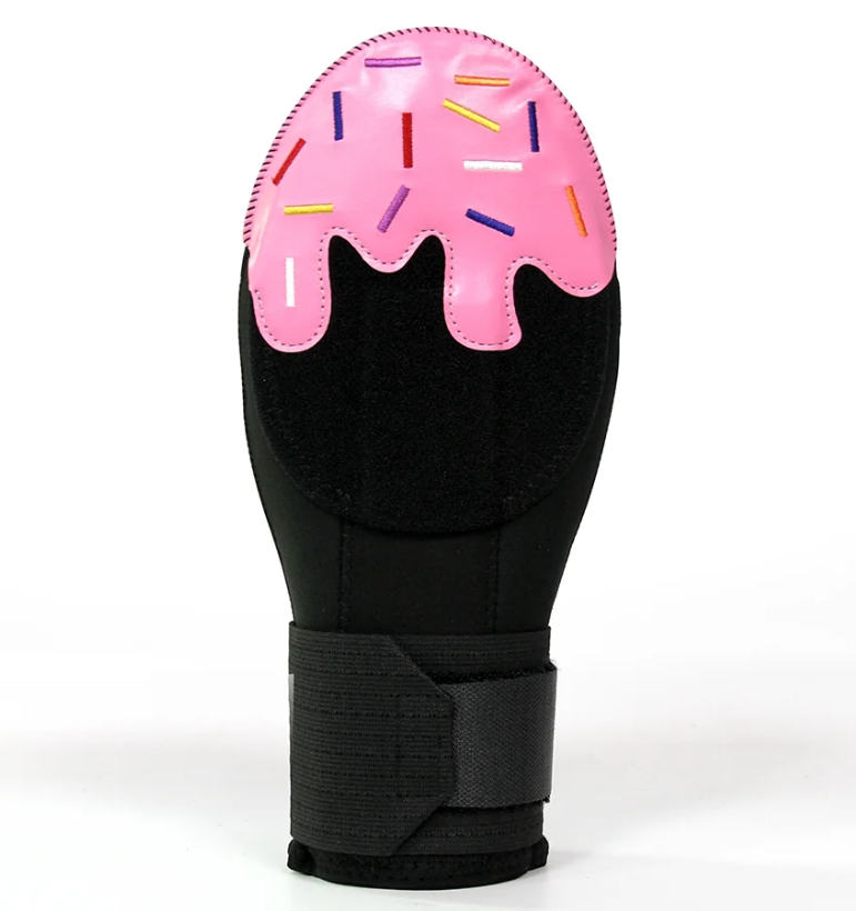 Youth Baseball Sliding Mitt Glove Strawberry Sprinkle Ice Cream Drip