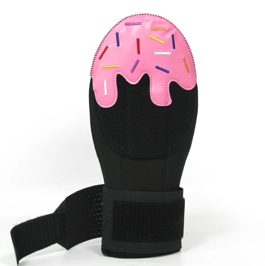 Youth Baseball Sliding Mitt Glove Strawberry Sprinkle Ice Cream Drip