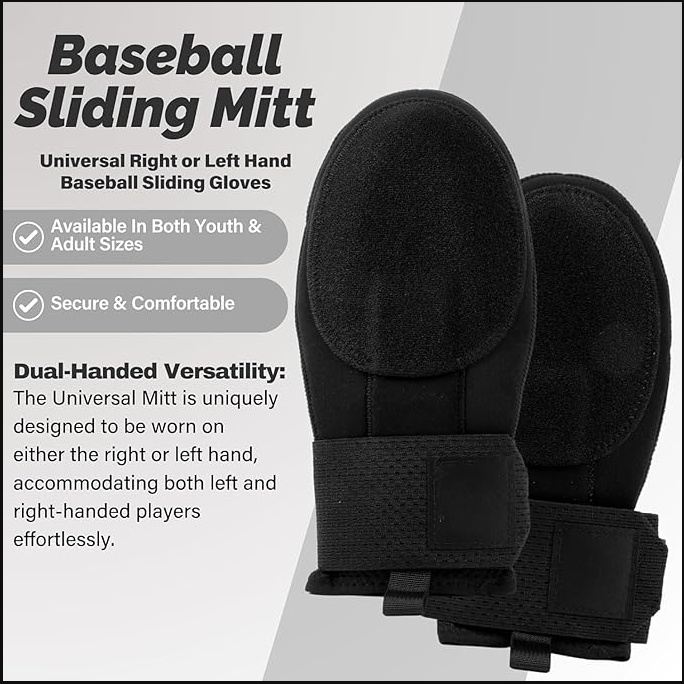 Youth Baseball Sliding Mitt Glove Strawberry Sprinkle Ice Cream Drip