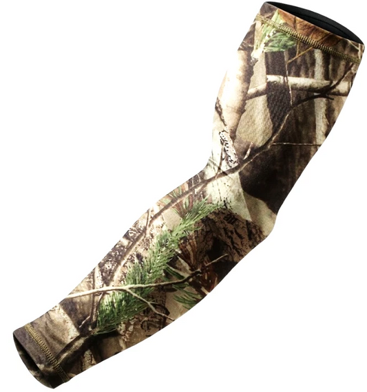 Sports Compression Arm Sleeve Fishing Camping Hunting Leaf Camo