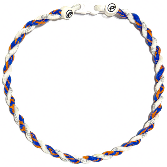 Baseball Tornado Twist Energy Necklace Orange Blue Camo Gators Mets
