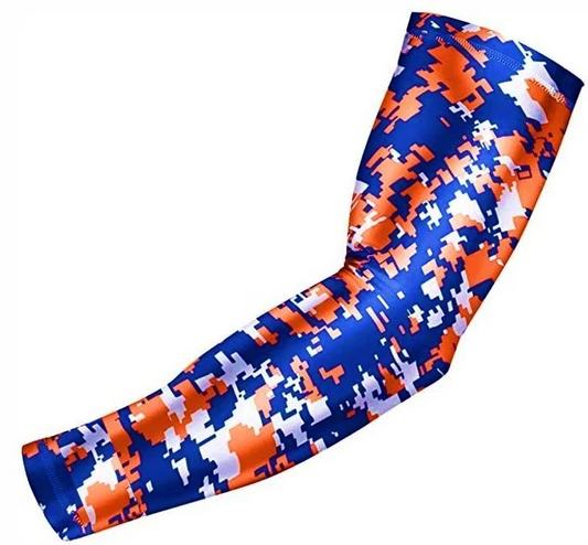 Sports Performance Compression Arm Sleeve Orange Blue Gators, Mets Digital Camo