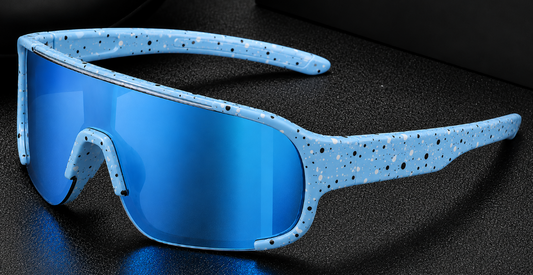 Baseball Sports Shades Rainbow Performance Lens Sunglasses Blue